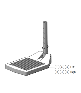Plataforma de reposapies la silla Karma eFlexx