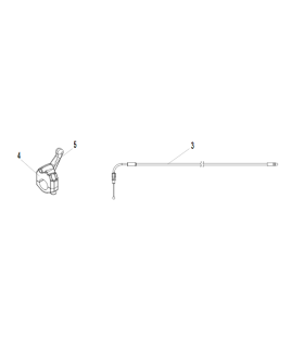 Gatillo con cable actuador basculación y reclinación silla Relax 2