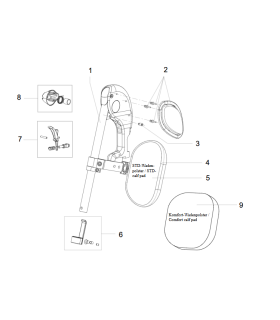 Reposapies elevable silla de ruedas Breezy / Quickie