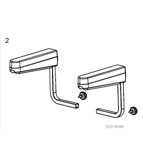 Reposabrazos scooter Sterling S400 S425 S700