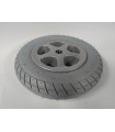 rueda antipinchazos 220/120x50 llanta aluminio gris