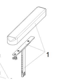 Almohadilla + soporte fijación silla de ruedas Relax 2