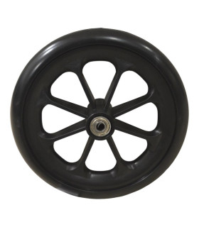 Rueda Antipinchazos PU 8x1.1/4 (200x25) Negra Lisa