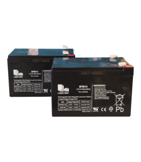 PAR de baterías LongWay 6FM14 12V 14Ah