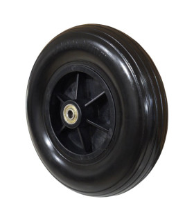 Rueda Antipinchazos PU 8x2 200x50 Negra Rayada