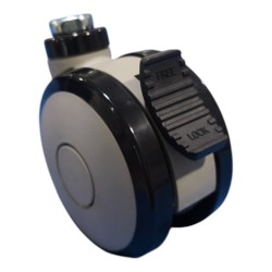 Rueda trasera 100mm grúa de pacientes Sunlift con freno